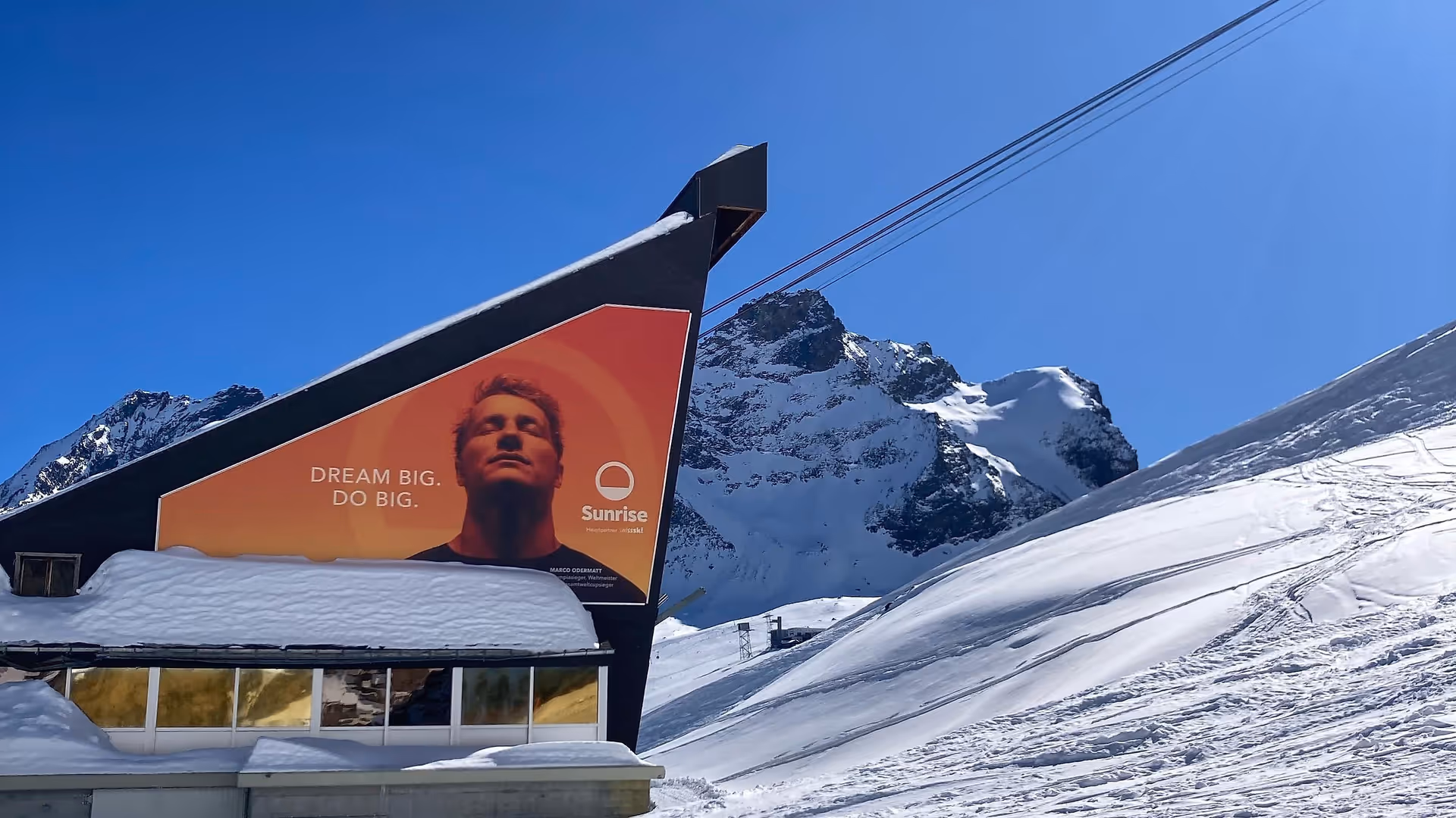 Big Poster Sunrise Saas Fee