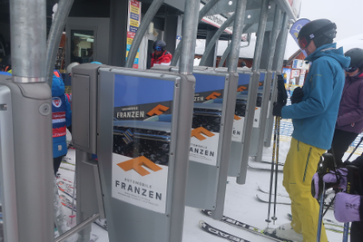 Drehkreuz-Werbung Aletscharena