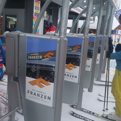 Drehkreuz-Werbung Aletscharena