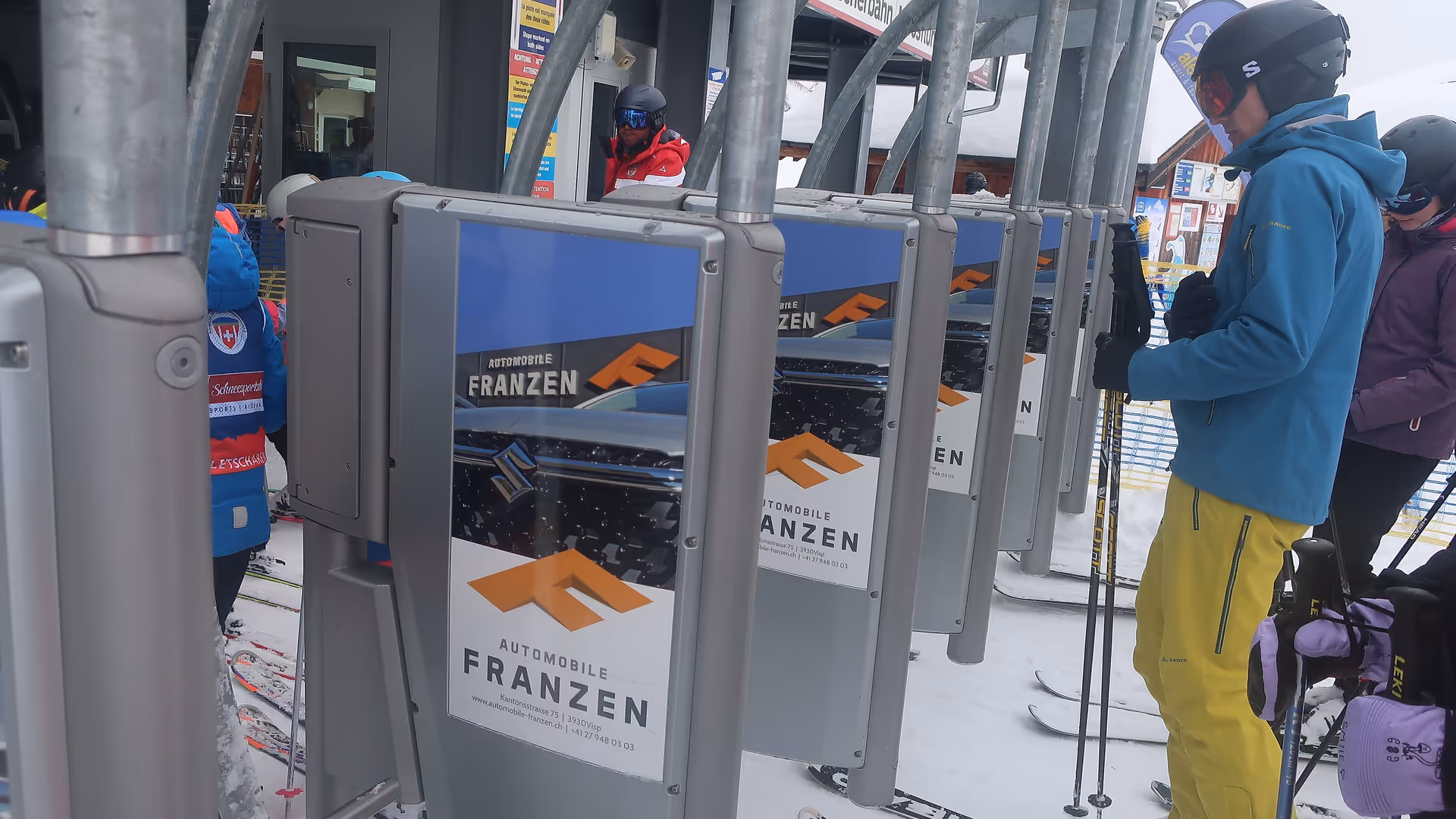 Drehkreuz-Werbung Aletscharena