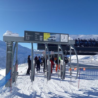 Entry gate in Switzerland