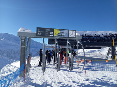 Entry gate in Switzerland