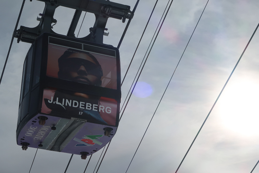 Gondel-Branding Lindeberg Les Violettes Crans Montana