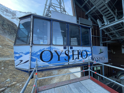 Gondola branding Oysho Saas Fee
