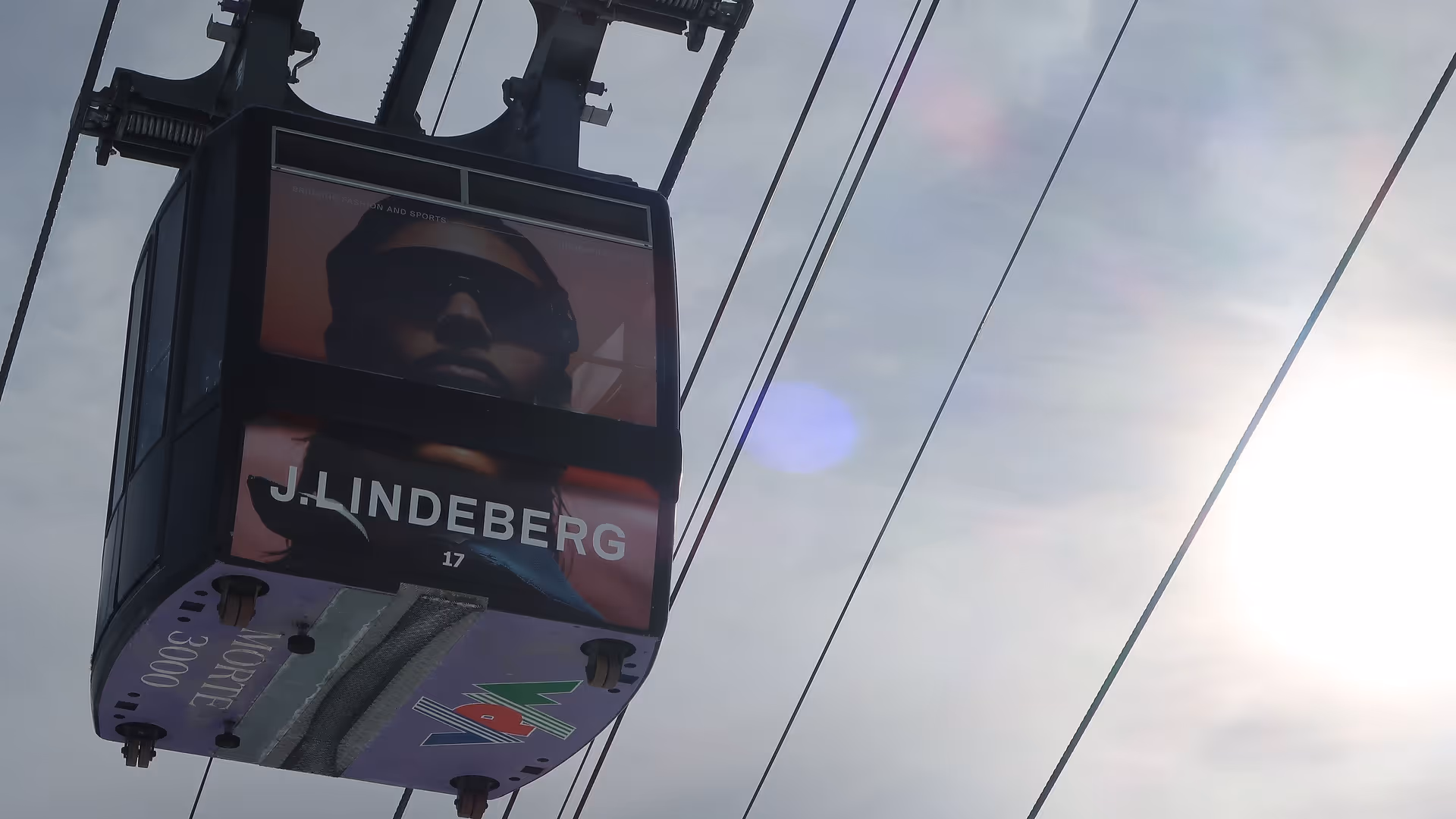 Gondel-Branding Lindeberg Les Violettes Crans Montana