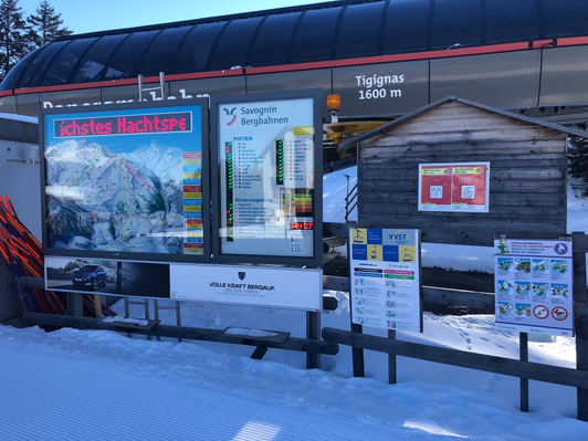 Panoramatafel Peugeot Station Tigignas Savognin