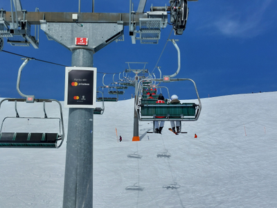 Skilift pylon in Switzerland