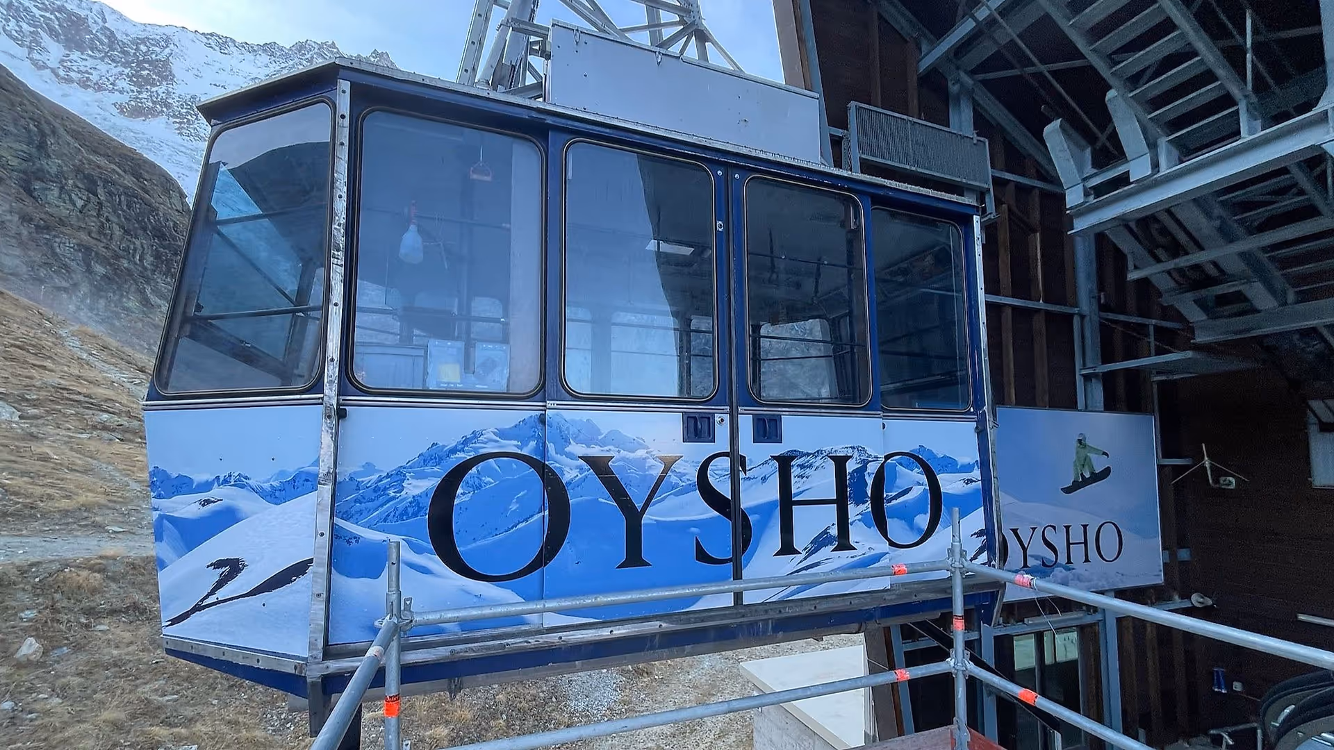 Oysho Gondelbranding Saas Fee